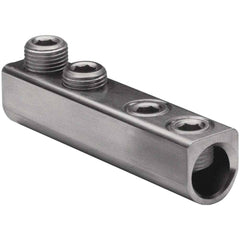 Burndy - Mechanical Connectors; Wire Size Range: 750-250 kcmil ; Material Type: Aluminum ; Insulated: NonInsulated ; Contact Plating: Tin ; Rating: CSA Certified; RoHS EX Compliant; UL 467 ; Additional Information: Type: AMS; Dual Rated; Hex Size: 1/2 in - Exact Tooling