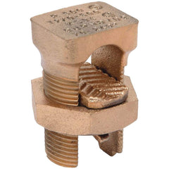 Burndy - Split Bolt Connectors; Connector Material: Copper ; Maximum Compatible Wire Size (AWG): 4/0 ; Maximum Compatible Wire Size (kcmil): 500 ; Minimum Compatible Wire Size (AWG): 2/0 (Strand) ; Minimum Compatible Wire Size (kcmil): 250 ; Pressure Bar - Exact Tooling