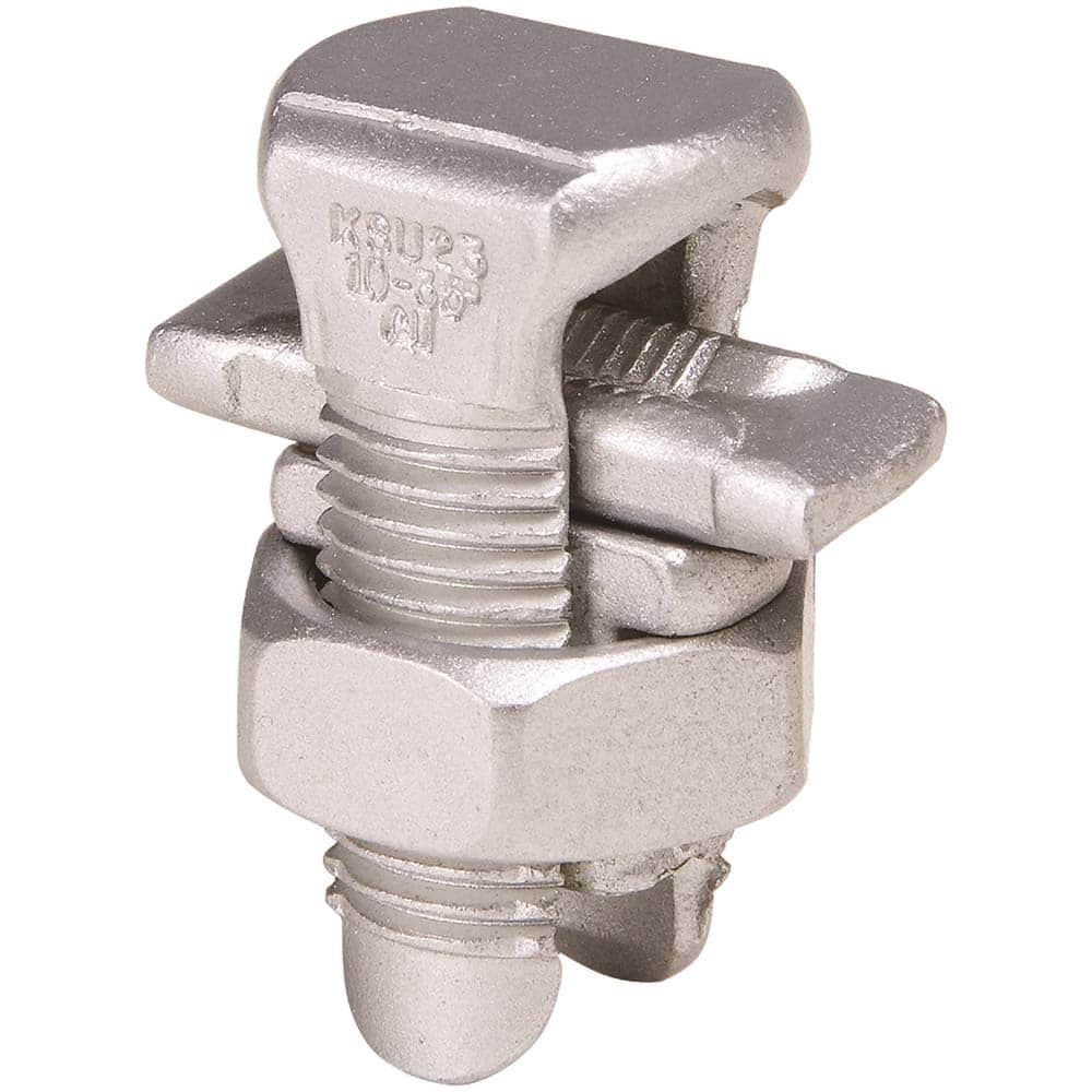 Burndy - Split Bolt Connectors; Connector Material: Copper ; Maximum Compatible Wire Size (AWG): 4 (Solid) ; Minimum Compatible Wire Size (AWG): 10 (Solid) ; Pressure Bar Material: Copper Alloy ; Compatible Wire Type: Aluminum; Copper ; Head Width (Decim - Exact Tooling