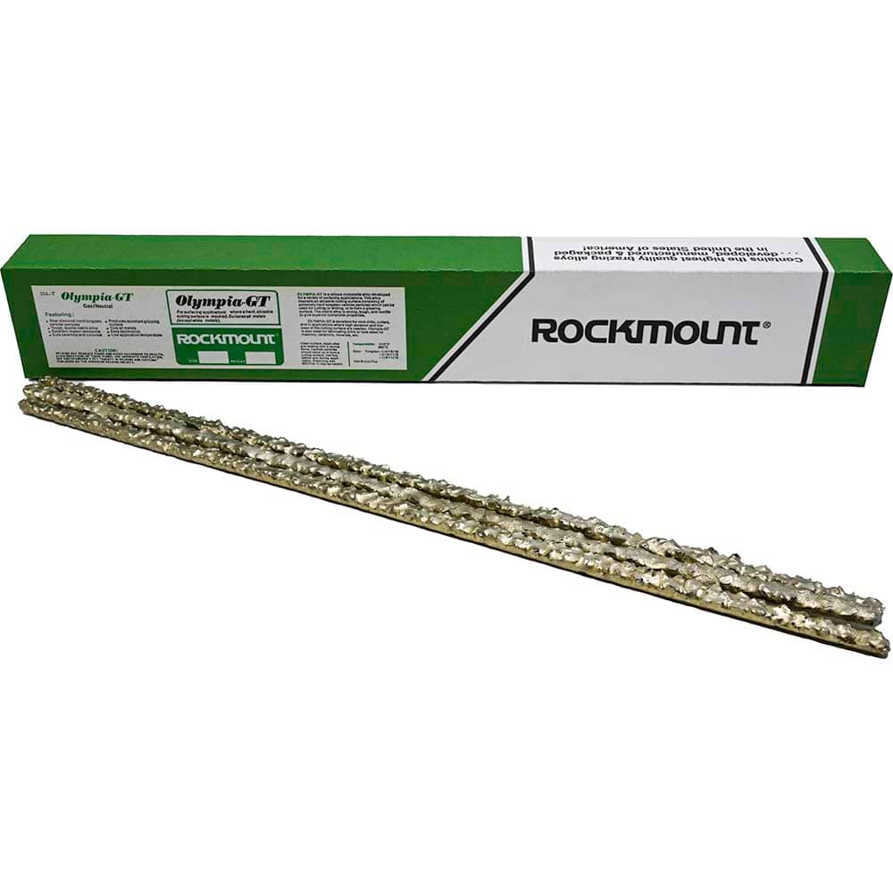 Rockmount Research and Alloys - 1/8" Diam x 18" Long Olympia GT TIG Welding & Brazing Rod - Exact Tooling