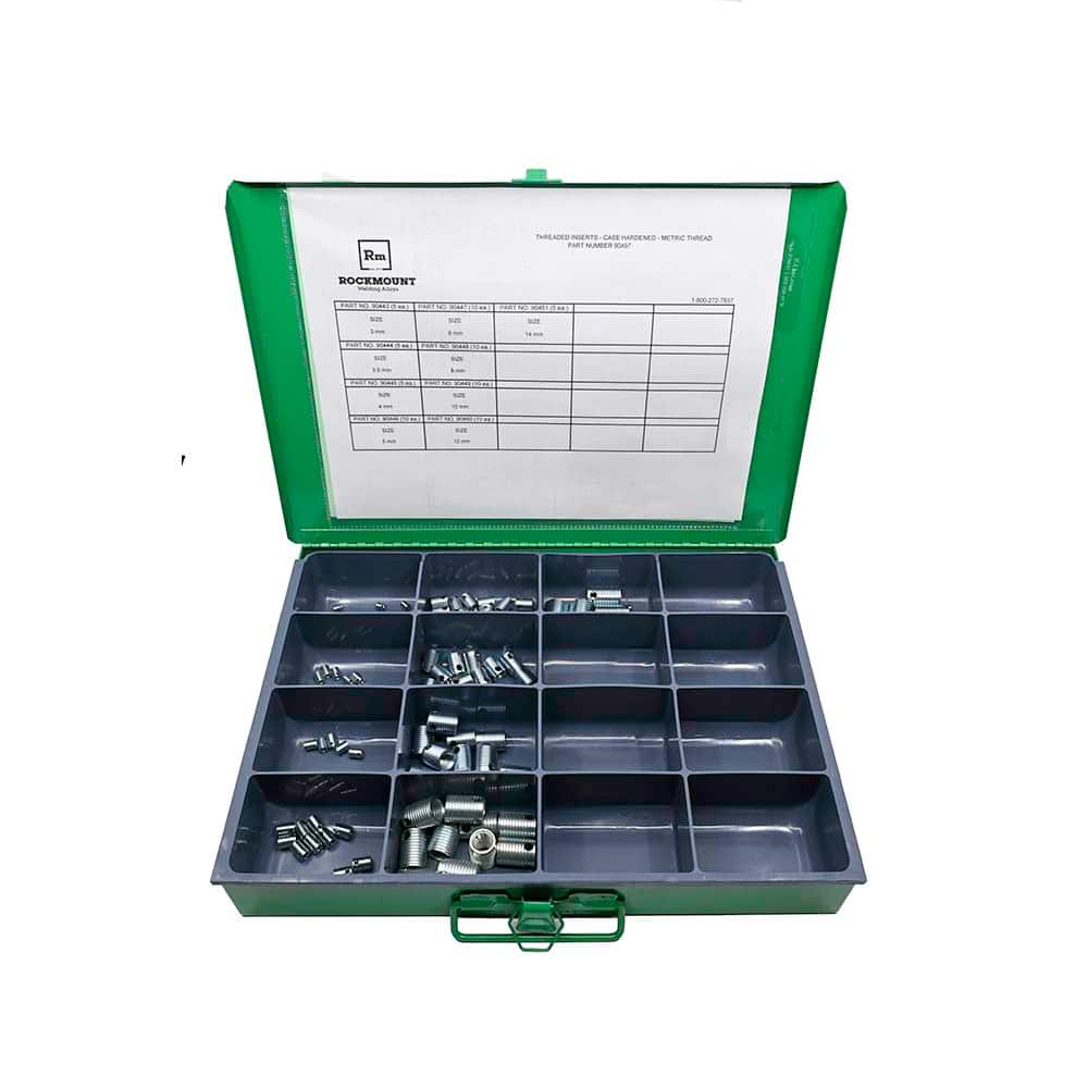 Rockmount Research and Alloys - M3x0.50, M3.5x0.80, M4x0.70, M5x0.80, M6x1.25, M8x1.25, M10x1.50, M12x1.75, M14x2.00 Internal, M5x0.60, M6x0.80, M6.5x0.80, M8x1.00, M10x1.25, M12x1.5, M14x1.5, M16x1.75, M18x2.00 External, 15/16" Insert Length, Self-Lock - Exact Tooling