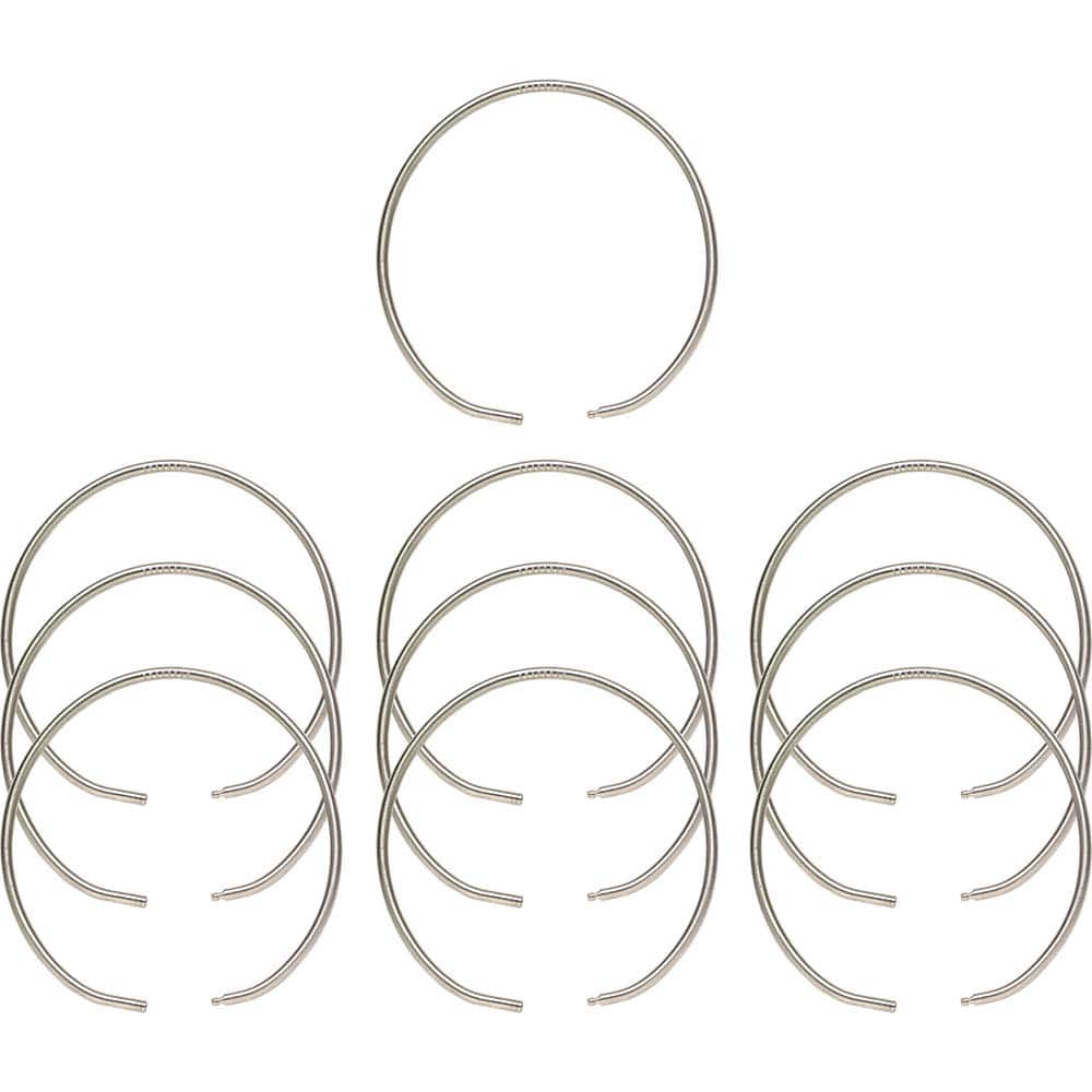 Key Systems - Key Control; Type: Key Ring ; Number of Keys: 0 ; Color: Silver ; Height (Inch): 5/32 ; Width (Inch): 4 ; Depth (Inch): 5/32 - Exact Tooling