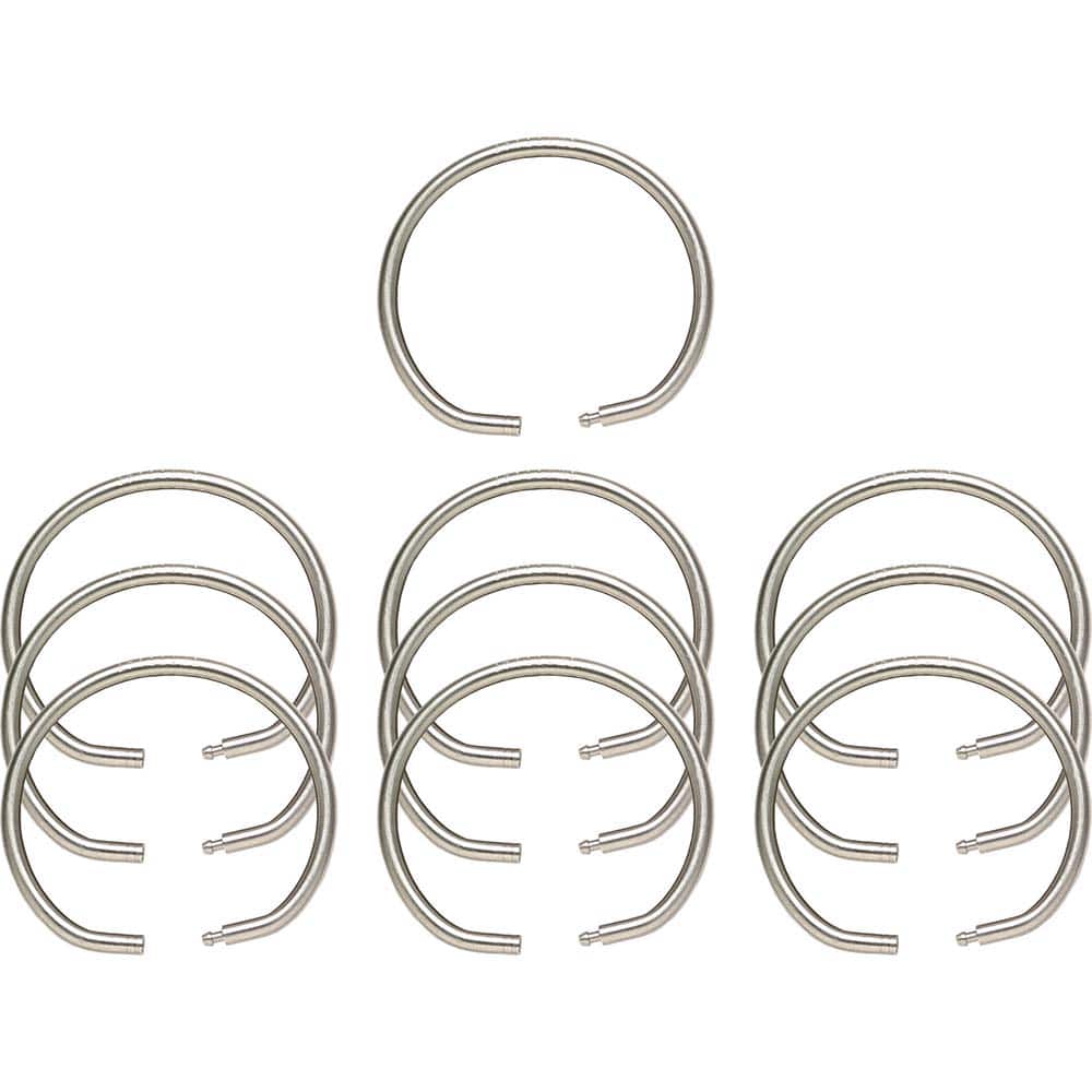 Key Systems - Key Control; Type: Key Ring ; Number of Keys: 0 ; Color: Silver ; Height (Inch): 5/32 ; Width (Inch): 2 ; Depth (Inch): 5/32 - Exact Tooling