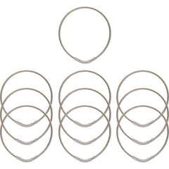 Key Systems - Key Control; Type: Key Ring ; Number of Keys: 0 ; Color: Silver ; Height (Inch): 5/32 ; Width (Inch): 3 ; Depth (Inch): 5/32 - Exact Tooling