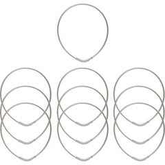 Key Systems - Key Control; Type: Key Ring ; Number of Keys: 0 ; Color: Silver ; Height (Inch): 5/32 ; Width (Inch): 4 ; Depth (Inch): 5/32 - Exact Tooling