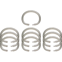 Key Systems - Key Control; Type: Key Ring ; Number of Keys: 0 ; Color: Silver ; Height (Inch): 5/32 ; Width (Inch): 1 ; Depth (Inch): 5/32 - Exact Tooling