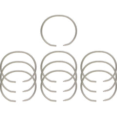 Key Systems - Key Control; Type: Key Ring ; Number of Keys: 0 ; Color: Silver ; Height (Inch): 5/32 ; Width (Inch): 3 ; Depth (Inch): 5/32 - Exact Tooling