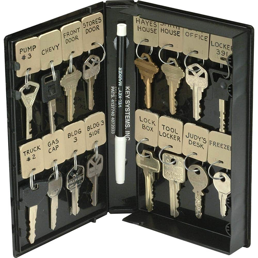 Key Systems - Key Control; Type: Key Cassette ; Number of Keys: 0 ; Color: Black ; Height (Inch): 8 ; Width (Inch): 4-3/4 ; Depth (Inch): 1-1/4 - Exact Tooling
