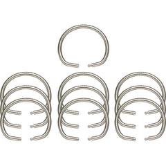 Key Systems - Key Control; Type: Key Ring ; Number of Keys: 0 ; Color: Silver ; Height (Inch): 5/32 ; Width (Inch): 1-5/8 ; Depth (Inch): 5/32 - Exact Tooling