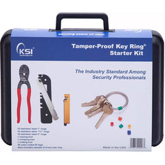Key Systems - Key Control; Type: Key Ring Starter Kit ; Number of Keys: 0 ; Color: Black ; Height (Inch): 12 ; Width (Inch): 16 ; Depth (Inch): 4 - Exact Tooling