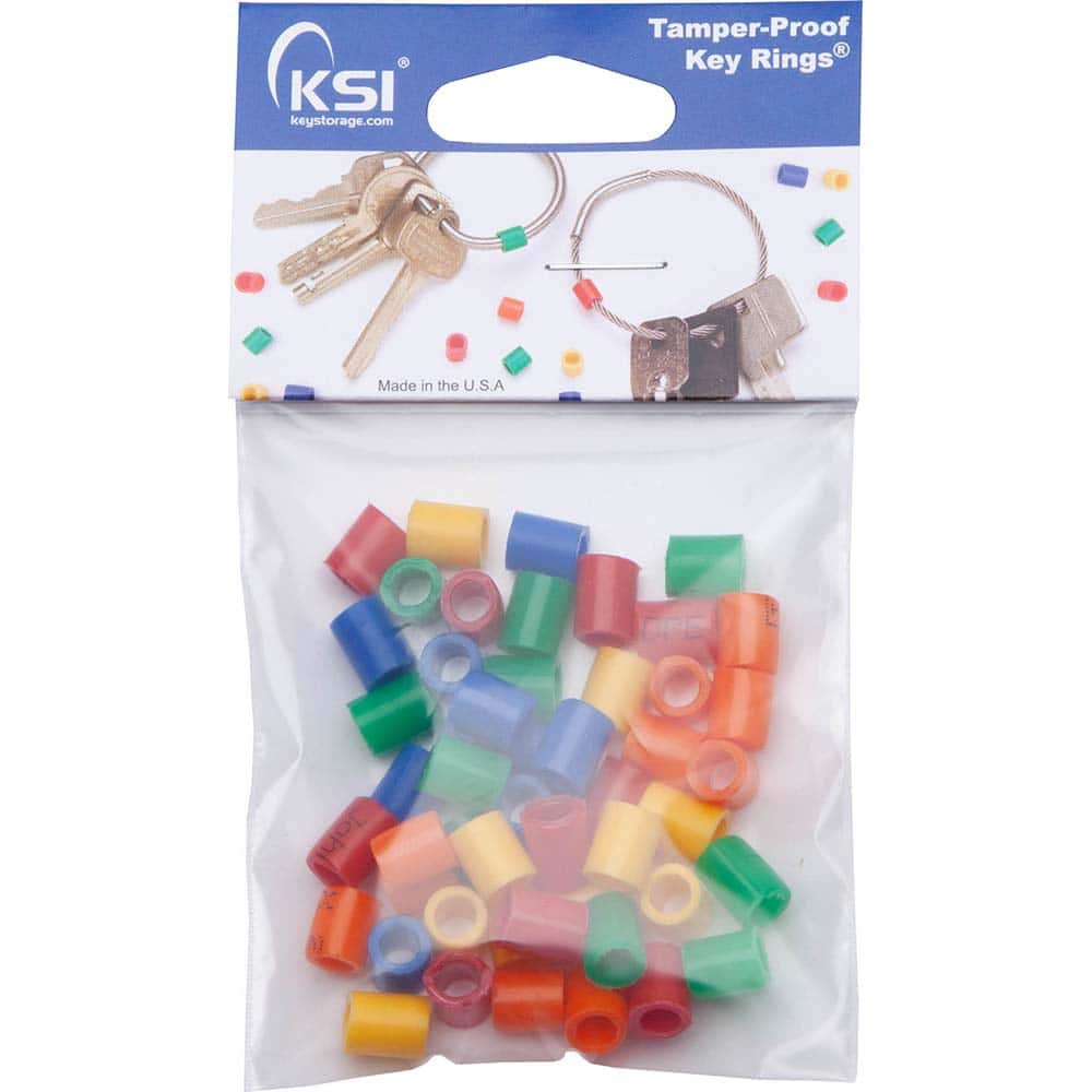 Key Systems - Key Control; Type: Color Tag ; Number of Keys: 0 ; Color: Assorted ; Height (Inch): 1/4 ; Width (Inch): 1/4 ; Depth (Inch): 1/4 - Exact Tooling