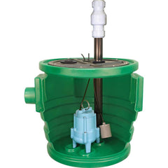 Little Giant Pumps - Sump Pump Systems; Type: Sump Pump System ; Voltage: 115 ; Contents: Basin, cover, gaskets and hardware, Piggyback tethered mechanical float switch assembly, discharge pipe, vent pipe, coupling, grommet, pump - Exact Tooling