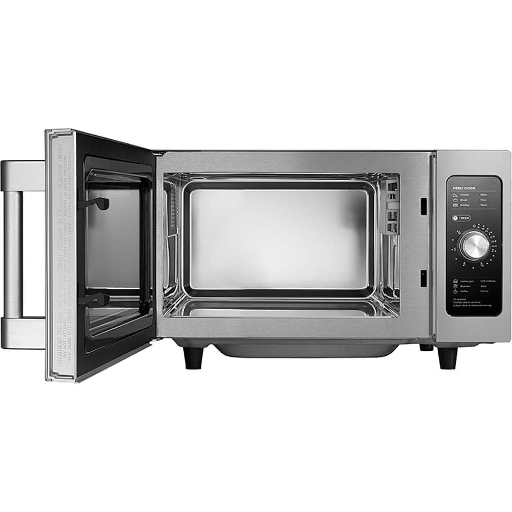 Midea - Microwave Ovens; Capacity: 0.9 Cu. Ft. ; Color: Stainless Steel ; Wattage: 1000 ; Width (Inch): 20-1/8 ; Depth (Inch): 16-7/16 ; Height (Inch): 12-1/4 - Exact Tooling