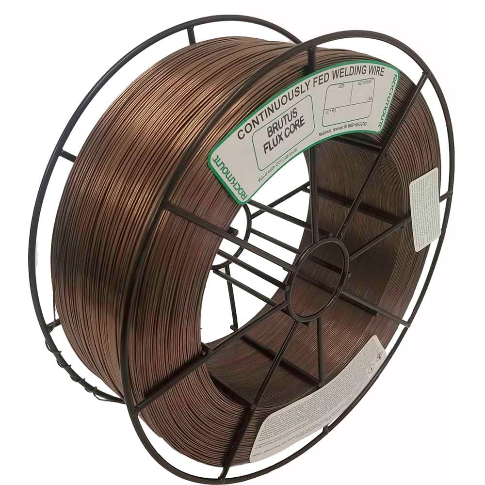 Rockmount Research and Alloys - 33 Lb 0.045mm High-Nickel Chromium Alloy Brutus FC MIG Welding Wire - Exact Tooling