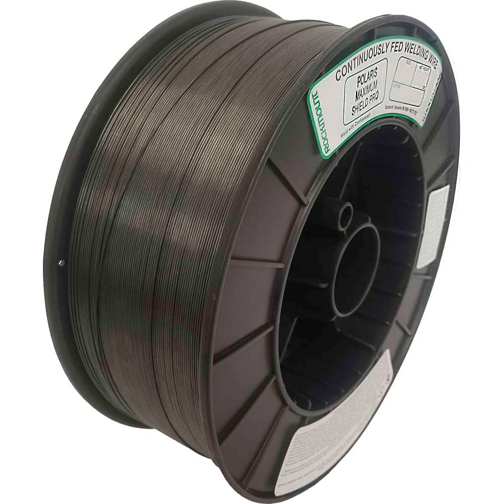 Rockmount Research and Alloys - 10 Lb 0.035mm Carbon Steel Alloy Polaris Maxi Pro FC MIG Welding Wire - Exact Tooling