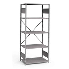 Rousseau Metal - Steel Shelving; Type: Shelving ; Starter or Add-On: Starter ; Load Capacity (Lb.): 3500.000 ; Number of Shelves: 5 ; Width (Inch): 36 ; Height (Inch): 87 - Exact Tooling