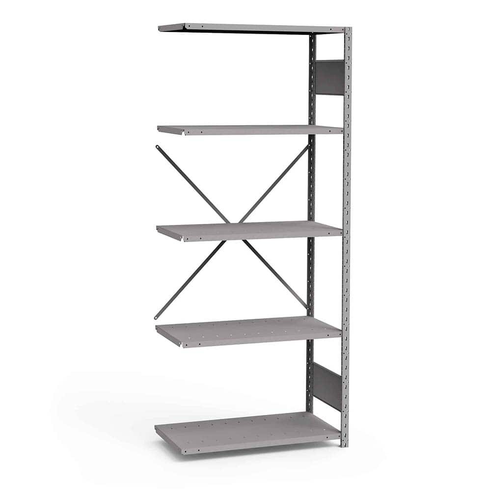 Rousseau Metal - Steel Shelving; Type: Add-On Unit ; Starter or Add-On: Add-On ; Load Capacity (Lb.): 3500.000 ; Number of Shelves: 5 ; Width (Inch): 36 ; Height (Inch): 87 - Exact Tooling