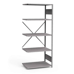 Rousseau Metal - Steel Shelving; Type: Add-On Unit ; Starter or Add-On: Add-On ; Load Capacity (Lb.): 3500.000 ; Number of Shelves: 5 ; Width (Inch): 36 ; Height (Inch): 87 - Exact Tooling