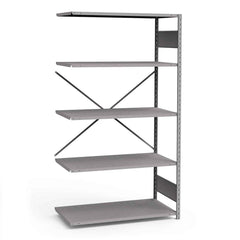 Rousseau Metal - Steel Shelving; Type: Add-On Unit ; Starter or Add-On: Add-On ; Load Capacity (Lb.): 3500.000 ; Number of Shelves: 5 ; Width (Inch): 48 ; Height (Inch): 87 - Exact Tooling