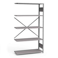Rousseau Metal - Steel Shelving; Type: Add-On Unit ; Starter or Add-On: Add-On ; Load Capacity (Lb.): 3500.000 ; Number of Shelves: 5 ; Width (Inch): 48 ; Height (Inch): 87 - Exact Tooling