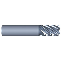 Eliminator - Square End Mills; Mill Diameter (Inch): 3/8 ; Mill Diameter (Decimal Inch): 0.3750 ; Number of Flutes: 7 ; Length of Cut (Inch): 5/8 ; Material: Solid Carbide ; Finish/Coating: AlCrN - Exact Tooling