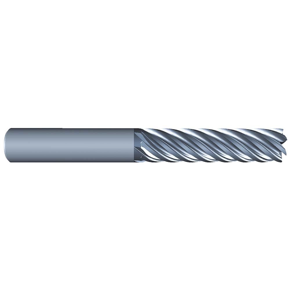 Eliminator - Square End Mills; Mill Diameter (Inch): 1/2 ; Mill Diameter (Decimal Inch): 0.5000 ; Number of Flutes: 7 ; Length of Cut (Inch): 2 ; Material: Solid Carbide ; Finish/Coating: AlCrN - Exact Tooling