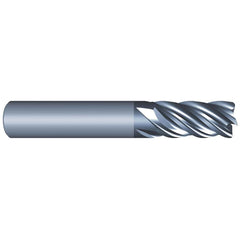 Eliminator - Corner Radius & Corner Chamfer End Mills; Mill Diameter (Inch): 3/8 ; Mill Diameter (Decimal Inch): 0.3750 ; End Type: Corner Radius ; Corner Radius (Decimal Inch): 0.0150 ; Number of Flutes: 5 ; Material: Solid Carbide - Exact Tooling