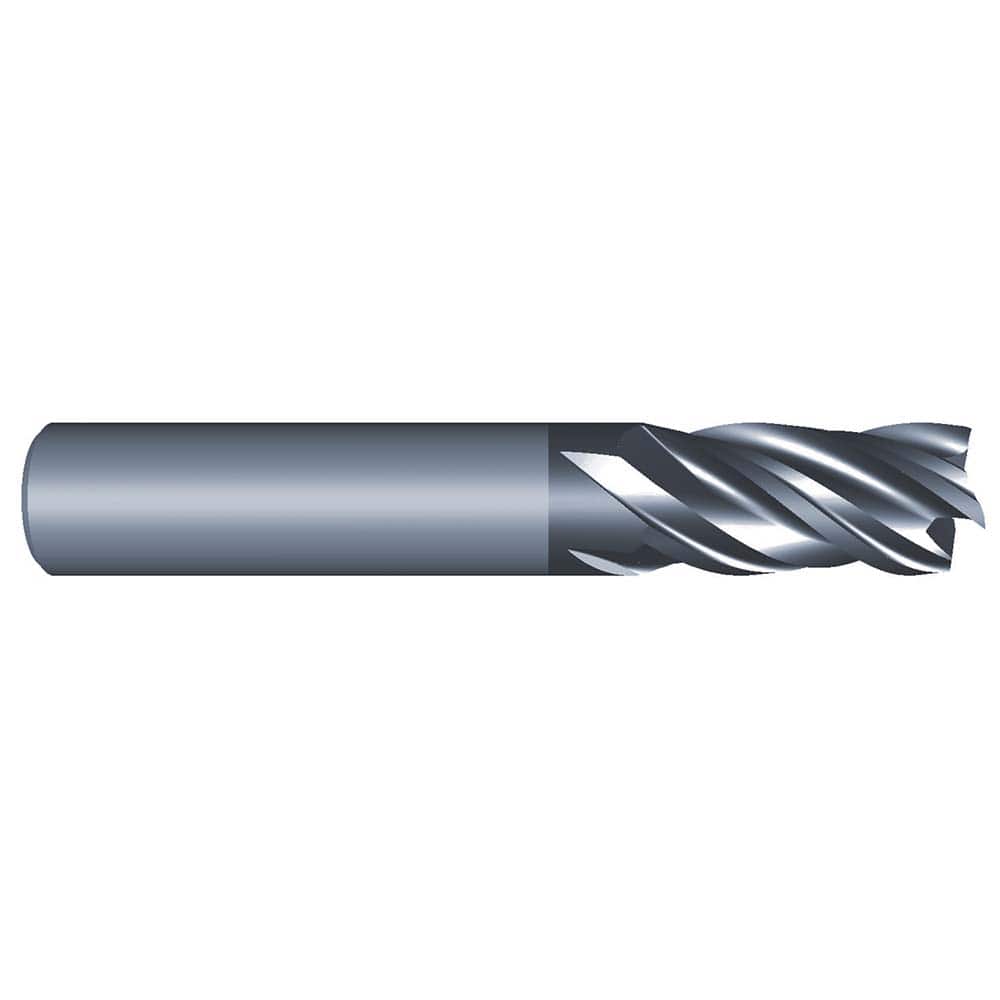 Eliminator - Corner Radius & Corner Chamfer End Mills; Mill Diameter (Inch): 7/16 ; Mill Diameter (Decimal Inch): 0.4375 ; End Type: Corner Radius ; Corner Radius (Decimal Inch): 0.0600 ; Number of Flutes: 4 ; Material: Solid Carbide - Exact Tooling