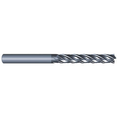 Eliminator - Square End Mills; Mill Diameter (Inch): 3/4 ; Mill Diameter (Decimal Inch): 0.7500 ; Number of Flutes: 4 ; Length of Cut (Inch): 3 ; Material: Solid Carbide ; Finish/Coating: AlCrN - Exact Tooling