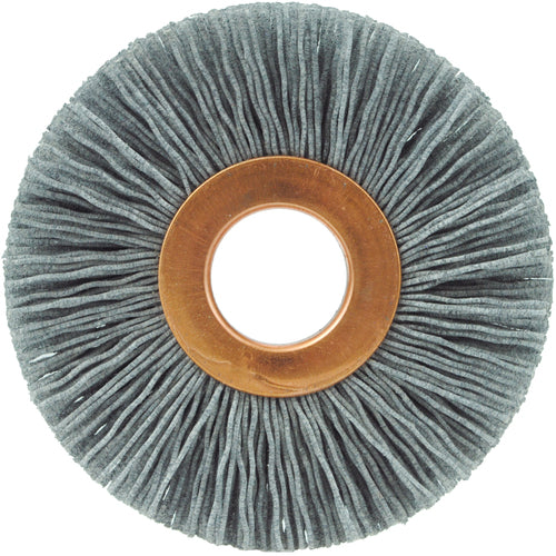 2-1/2″ Small Diameter Nylox Wheel, .035/180SC Crimped Wheel, 5/8″ Arbor Hole - Exact Tooling