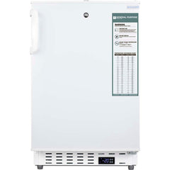 Accucold - Laboratory Refrigerators and Freezers; Type: Pharmacy, Medical-Laboratory Freezer ; Volume Capacity: 3 Cu. Ft. ; Minimum Temperature (C): -25.00 ; Maximum Temperature (C): -15.00 ; Width (Inch): 19.75 ; Depth (Inch): 22.5 - Exact Tooling