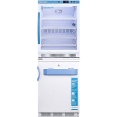 Accucold - Laboratory Refrigerators and Freezers; Type: Pharmacy, Medical-Laboratory Combination Refrigerator/Freezer ; Volume Capacity: 9 Cu. Ft. ; Minimum Temperature (C): 2.00 ; Maximum Temperature (C): 8.00 ; Width (Inch): 23.38 ; Depth (Inch): 24.38 - Exact Tooling