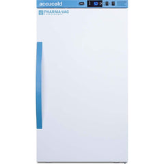 Accucold - Laboratory Refrigerators and Freezers; Type: Pharmacy, Medical-Laboratory Refrigerator ; Volume Capacity: 3 Cu. Ft. ; Minimum Temperature (C): 2.00 ; Maximum Temperature (C): 8.00 ; Width (Inch): 19.75 ; Depth (Inch): 22.63 - Exact Tooling