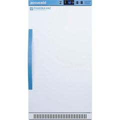 Accucold - Laboratory Refrigerators and Freezers; Type: Pharmacy, Medical-Laboratory Refrigerator ; Volume Capacity: 3 Cu. Ft. ; Minimum Temperature (C): 2.00 ; Maximum Temperature (C): 8.00 ; Width (Inch): 19.75 ; Depth (Inch): 22.63 - Exact Tooling