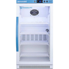 Accucold - Laboratory Refrigerators and Freezers; Type: Pharmacy, Medical-Laboratory Refrigerator ; Volume Capacity: 3 Cu. Ft. ; Minimum Temperature (C): 2.00 ; Maximum Temperature (C): 8.00 ; Width (Inch): 18.5 ; Depth (Inch): 17.75 - Exact Tooling