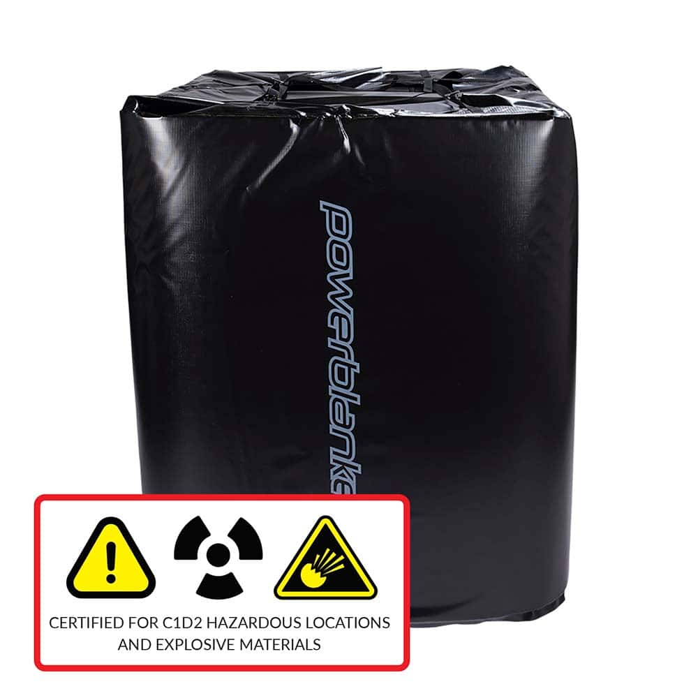 Powerblanket - Bulk Material & Tote Heaters; Type: IBC Tote/Tank Heating Blanket ; Length (Inch): 174 ; Width (Inch): 49 ; Height (Inch): 0.75 ; For Use With: 275-Gallon IBC Storage Tote/Tank ; Voltage: 110-120 VAC - Exact Tooling