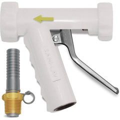 SANI-LAV - Sprayers & Nozzles; Type: Large Industrial Spray Nozzle ; Color: White ; Connection Type: Female to Male ; Material: Stainless Steel ; Material Grade: N/A ; Gallons Per Minute @ 100 Psi: 8.9 - Exact Tooling