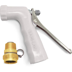 SANI-LAV - Sprayers & Nozzles; Type: Small Reinforced Industrial Spray Nozzle ; Color: White ; Connection Type: Female to Male ; Material: Zinc; Stainless Steel ; Material Grade: N/A ; Gallons Per Minute @ 100 Psi: 6.5 - Exact Tooling