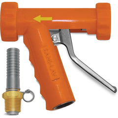 SANI-LAV - Sprayers & Nozzles; Type: Large Industrial Spray Nozzle ; Color: Safety Orange ; Connection Type: Female to Male ; Material: Stainless Steel ; Material Grade: N/A ; Gallons Per Minute @ 100 Psi: 8.9 - Exact Tooling