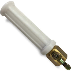 SANI-LAV - Sprayers & Nozzles; Type: Small Industrial Spray Nozzle ; Color: White ; Connection Type: Female to Male ; Material: Plastic ; Material Grade: N/A ; Pipe Size (Inch): 3/4 - Exact Tooling