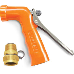 SANI-LAV - Sprayers & Nozzles; Type: Small Reinforced Industrial Spray Nozzle ; Color: Safety Orange ; Connection Type: Female to Male ; Material: Zinc; Stainless Steel ; Material Grade: N/A ; Gallons Per Minute @ 100 Psi: 6.5 - Exact Tooling