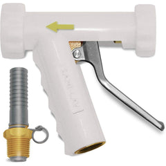 SANI-LAV - Sprayers & Nozzles; Type: Large Industrial Spray Nozzle ; Color: White ; Connection Type: Female to Male ; Material: Brass; Stainless Steel ; Material Grade: N/A ; Gallons Per Minute @ 100 Psi: 8.9 - Exact Tooling
