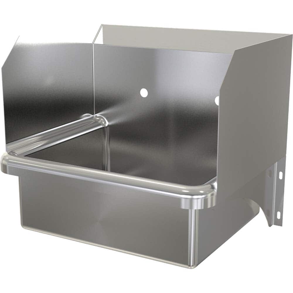 SANI-LAV - Sinks; Type: Wall Mounted Wash Sink ; Outside Length: 20 (Inch); Outside Width: 17-1/2 (Inch); Outside Height: 16-1/2 (Inch); Inside Length: 17 (Inch); Inside Width: 14 (Inch) - Exact Tooling