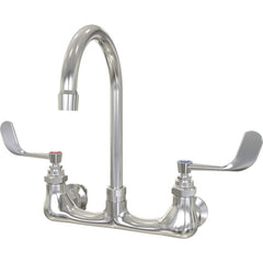 SANI-LAV - Industrial & Laundry Faucets; Type: Low Flow Faucet ; Style: Splash Mount ; Design: Swivel Spout Faucet ; Handle Type: Blade ; Spout Type: Swivel ; Mounting Centers: 8 (Inch) - Exact Tooling