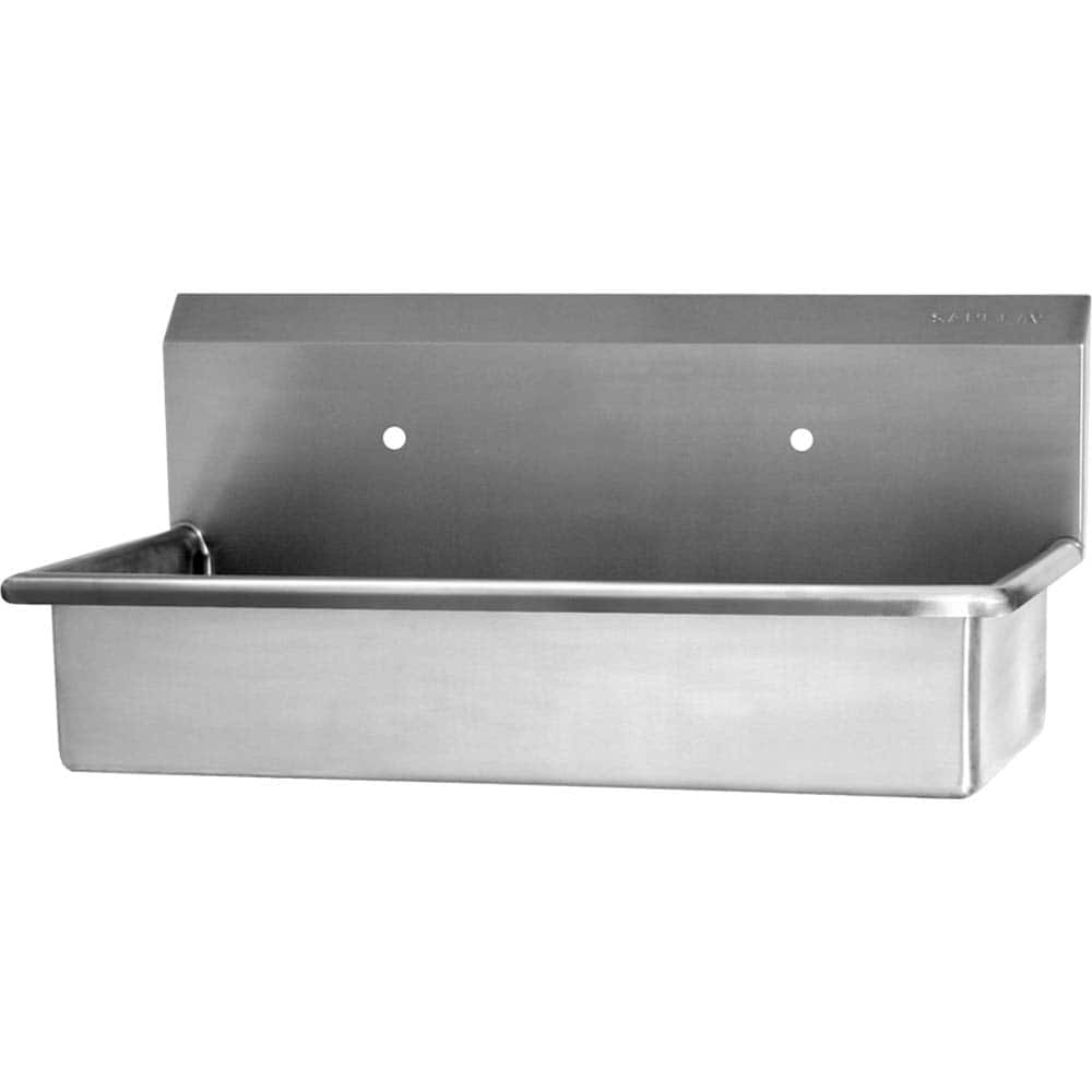 SANI-LAV - Sinks; Type: Wall Mounted Wash Station ; Outside Length: 40 (Inch); Outside Width: 20 (Inch); Outside Height: 18 (Inch); Inside Length: 37 (Inch); Inside Width: 16-1/2 (Inch) - Exact Tooling