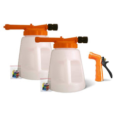 SANI-LAV - Garden & Pump Sprayers; Type: Industrial Foamer & Sanitizer Kit ; Chemical Safe: Yes ; Tank Material: Plastic ; Volume Capacity: 96 oz ; Hose Type: No Hose ; Chemical Compatibility: Cleaner/Degreaser - Exact Tooling