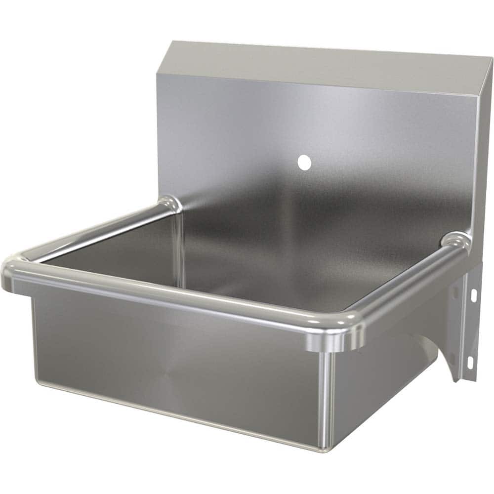 SANI-LAV - Sinks; Type: Wall Mounted Wash Sink ; Outside Length: 20 (Inch); Outside Width: 17-1/2 (Inch); Outside Height: 16-1/2 (Inch); Inside Length: 17 (Inch); Inside Width: 14 (Inch) - Exact Tooling