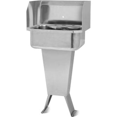 SANI-LAV - Sinks; Type: Floor Mounted Wash Sink ; Outside Length: 19 (Inch); Outside Width: 18 (Inch); Outside Height: 41-1/2 (Inch); Inside Length: 14 (Inch); Inside Width: 17 (Inch) - Exact Tooling
