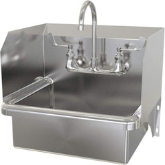 SANI-LAV - Sinks; Type: Wall Mounted Wash Sink ; Outside Length: 20 (Inch); Outside Width: 17-1/2 (Inch); Outside Height: 16-1/2 (Inch); Inside Length: 17 (Inch); Inside Width: 14 (Inch) - Exact Tooling