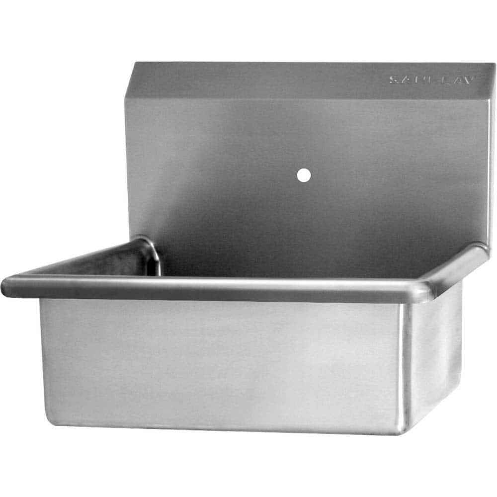 SANI-LAV - Sinks; Type: Wall Mounted Wash Sink ; Outside Length: 23 (Inch); Outside Width: 20-1/2 (Inch); Outside Height: 19-1/2 (Inch); Inside Length: 17 (Inch); Inside Width: 20 (Inch) - Exact Tooling